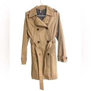 Classic tan trench coat